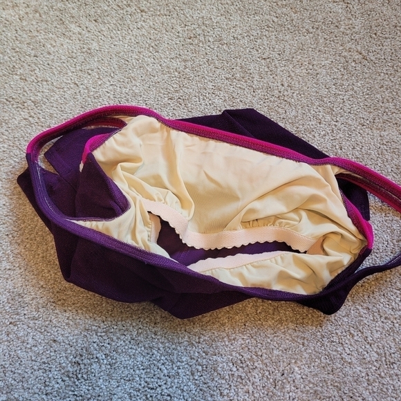 Land's End Women's Colorblock Tankini Swimming Suit Size 10 - Picture 4 of 6